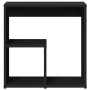 Mesa auxiliar de madera contrachapada negro 50x30x50 cm de vidaXL, Mesas auxiliares - Ref: Foro24-840557, Precio: 35,62 €, De...
