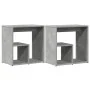 Mesa auxiliar 2 uds madera ingeniería gris hormigón 50x30x50 cm de vidaXL, Mesas auxiliares - Ref: Foro24-840562, Precio: 50,...