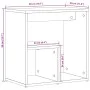 Mesa auxiliar 2 uds madera ingeniería roble Sonoma 50x30x50 cm de vidaXL, Mesas auxiliares - Ref: Foro24-840560, Precio: 48,9...