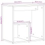 Mesa auxiliar 2 uds madera ingeniería roble Sonoma 50x30x50 cm de vidaXL, Mesas auxiliares - Ref: Foro24-840560, Precio: 49,6...