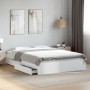 Estructura cama con cajones madera ingeniería blanca 160x200 cm de vidaXL, Camas y somieres - Ref: Foro24-3280643, Precio: 23...