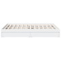 Estructura cama con cajones madera ingeniería blanca 160x200 cm de vidaXL, Camas y somieres - Ref: Foro24-3280643, Precio: 23...
