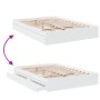 Estructura cama con cajones madera ingeniería blanca 160x200 cm de vidaXL, Camas y somieres - Ref: Foro24-3280643, Precio: 23...