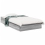 Cama con cajones madera ingeniería gris Sonoma 90x200 cm de vidaXL, Camas y somieres - Ref: Foro24-3280683, Precio: 133,18 €,...