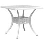 Mesa de jardín aluminio fundido blanco 80x80x75 cm de vidaXL, Mesas de jardín - Ref: Foro24-4002813, Precio: 217,93 €, Descue...