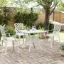 Mesa de jardín aluminio fundido blanco 80x80x75 cm de vidaXL, Mesas de jardín - Ref: Foro24-4002813, Precio: 213,63 €, Descue...