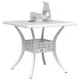 Mesa de jardín aluminio fundido blanco 80x80x75 cm de vidaXL, Mesas de jardín - Ref: Foro24-4002813, Precio: 213,63 €, Descue...