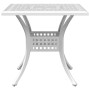 Mesa de jardín aluminio fundido blanco 80x80x75 cm de vidaXL, Mesas de jardín - Ref: Foro24-4002813, Precio: 217,93 €, Descue...