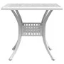 Mesa de jardín aluminio fundido blanco 80x80x75 cm de vidaXL, Mesas de jardín - Ref: Foro24-4002813, Precio: 213,63 €, Descue...