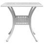 Mesa de jardín aluminio fundido blanco 80x80x75 cm de vidaXL, Mesas de jardín - Ref: Foro24-4002813, Precio: 217,93 €, Descue...