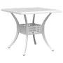 Mesa de jardín aluminio fundido blanco 80x80x75 cm de vidaXL, Mesas de jardín - Ref: Foro24-4002813, Precio: 213,63 €, Descue...