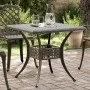 Bronze cast aluminum garden table 80x80x75 cm by vidaXL, Garden tables - Ref: Foro24-4002811, Price: 174,41 €, Discount: %