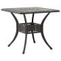 Mesa de jardín aluminio fundido color bronce 80x80x75 cm de vidaXL, Mesas de jardín - Ref: Foro24-4002811, Precio: 205,08 €, ...