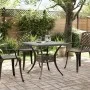 Bronze cast aluminum garden table 80x80x75 cm by vidaXL, Garden tables - Ref: Foro24-4002811, Price: 174,41 €, Discount: %