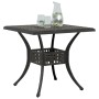 Mesa de jardín aluminio fundido color bronce 80x80x75 cm de vidaXL, Mesas de jardín - Ref: Foro24-4002811, Precio: 205,08 €, ...