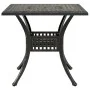 Bronze cast aluminum garden table 80x80x75 cm by vidaXL, Garden tables - Ref: Foro24-4002811, Price: 174,41 €, Discount: %