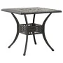 Bronze cast aluminum garden table 80x80x75 cm by vidaXL, Garden tables - Ref: Foro24-4002811, Price: 174,41 €, Discount: %