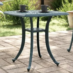 Mesa de jardín aluminio fundido verde 53x53x53 cm de vidaXL, Mesas de jardín - Ref: Foro24-4002818, Precio: 77,84 €, Descuent...