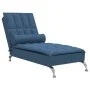 Sofá diván de masaje con cojín de tela azul de vidaXL, Divanes - Ref: Foro24-379449, Precio: 156,59 €, Descuento: %