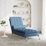 Sofá diván de masaje con cojín de tela azul de vidaXL, Divanes - Ref: Foro24-379449, Precio: 156,59 €, Descuento: %