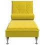Sofá diván de masaje con cojín de terciopelo amarillo de vidaXL, Divanes - Ref: Foro24-379456, Precio: 112,53 €, Descuento: %