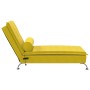 Sofá diván de masaje con cojín de terciopelo amarillo de vidaXL, Divanes - Ref: Foro24-379456, Precio: 107,69 €, Descuento: %