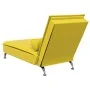 Sofá diván de masaje con cojín de terciopelo amarillo de vidaXL, Divanes - Ref: Foro24-379456, Precio: 112,53 €, Descuento: %