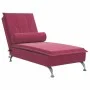 Massage Divan Sofa with Red Velvet Cushion by vidaXL, Daybeds - Ref: Foro24-379454, Price: 108,56 €, Discount: %