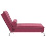 Sofá diván de masaje con cojín de terciopelo rojo tinto de vidaXL, Divanes - Ref: Foro24-379454, Precio: 103,93 €, Descuento: %
