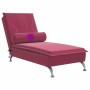 Sofá diván de masaje con cojín de terciopelo rojo tinto de vidaXL, Divanes - Ref: Foro24-379454, Precio: 103,93 €, Descuento: %