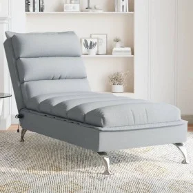 Sofá diván de masaje con cojines tela gris claro de vidaXL, Divanes - Ref: Foro24-379475, Precio: 169,93 €, Descuento: %