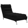 Sofá diván de masaje con cojines de tela negro de vidaXL, Divanes - Ref: Foro24-379477, Precio: 191,95 €, Descuento: %