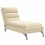 Sofá diván de masaje con cojines de tela crema de vidaXL, Divanes - Ref: Foro24-379480, Precio: 170,50 €, Descuento: %