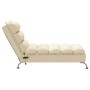 Sofá diván de masaje con cojines de tela crema de vidaXL, Divanes - Ref: Foro24-379480, Precio: 170,50 €, Descuento: %