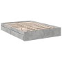 Cama con cajones madera ingeniería gris hormigón 135x190 cm de vidaXL, Camas y somieres - Ref: Foro24-3280695, Precio: 162,72...