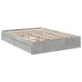 Cama con cajones madera ingeniería gris hormigón 135x190 cm de vidaXL, Camas y somieres - Ref: Foro24-3280695, Precio: 162,72...