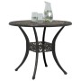 Mesa de jardín aluminio fundido bronce Ø90x75 cm de vidaXL, Mesas de jardín - Ref: Foro24-4002807, Precio: 220,69 €, Descuent...
