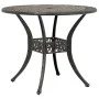 Mesa de jardín aluminio fundido bronce Ø90x75 cm de vidaXL, Mesas de jardín - Ref: Foro24-4002807, Precio: 189,32 €, Descuent...