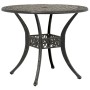 Mesa de jardín aluminio fundido bronce Ø90x75 cm de vidaXL, Mesas de jardín - Ref: Foro24-4002807, Precio: 220,69 €, Descuent...