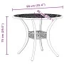 Mesa de jardín aluminio fundido bronce Ø90x75 cm de vidaXL, Mesas de jardín - Ref: Foro24-4002807, Precio: 189,32 €, Descuent...
