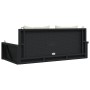 Banco columpio con cojines ratán sintético negro 119x56x48 cm de vidaXL, Bancos de jardín - Ref: Foro24-365629, Precio: 129,6...