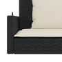 Banco columpio con cojines ratán sintético negro 119x56x48 cm de vidaXL, Bancos de jardín - Ref: Foro24-365629, Precio: 129,6...