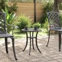 Mesa de jardín aluminio fundido negro Ø48x53 cm de vidaXL, Mesas de jardín - Ref: Foro24-4002824, Precio: 77,95 €, Descuento: %