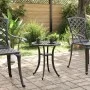 Schwarzer Gartentisch aus Aluminiumguss Ø48x53 cm von vidaXL, Gartentische - Ref: Foro24-4002824, Preis: 73,63 €, Rabatt: %