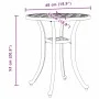 Schwarzer Gartentisch aus Aluminiumguss Ø48x53 cm von vidaXL, Gartentische - Ref: Foro24-4002824, Preis: 73,63 €, Rabatt: %