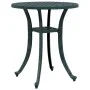 Mesa de jardín aluminio fundido verde Ø48x53 cm de vidaXL, Mesas de jardín - Ref: Foro24-4002826, Precio: 75,13 €, Descuento: %