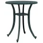 Mesa de jardín aluminio fundido verde Ø48x53 cm de vidaXL, Mesas de jardín - Ref: Foro24-4002826, Precio: 75,13 €, Descuento: %