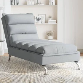Sofá diván con cojines tela gris claro de vidaXL, Divanes - Ref: Foro24-379468, Precio: 174,06 €, Descuento: %