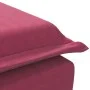 Sofá diván de masaje con cojín de terciopelo rojo tinto de vidaXL, Divanes - Ref: Foro24-379463, Precio: 160,19 €, Descuento: %