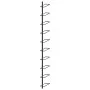 Wall-mounted wine rack for 10 black metal bottles by vidaXL, Wine racks - Ref: Foro24-289566, Price: 41,55 €, Discount: %